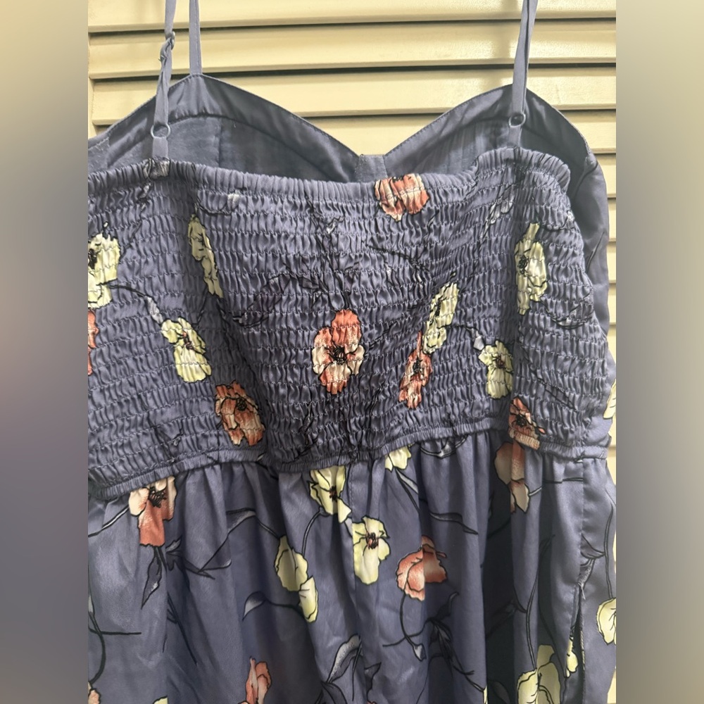 Band of Gypsies Purple Floral Jumpsuit - Picture 5 of 6